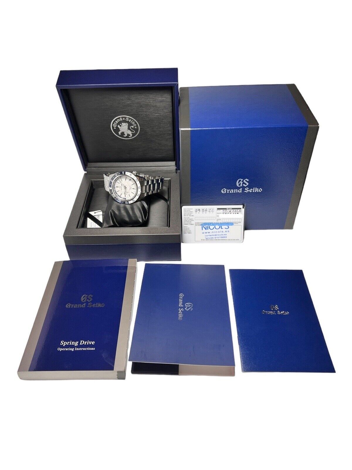 Grand Seiko Sport Collection GMT 44mm Spring Drive Steel Mens Watch SBGE275 B/P