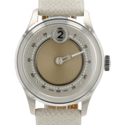 Christopher Ward Jump Hour Tan Dial Stainless Steel 39mm Automatic Men’s Watch