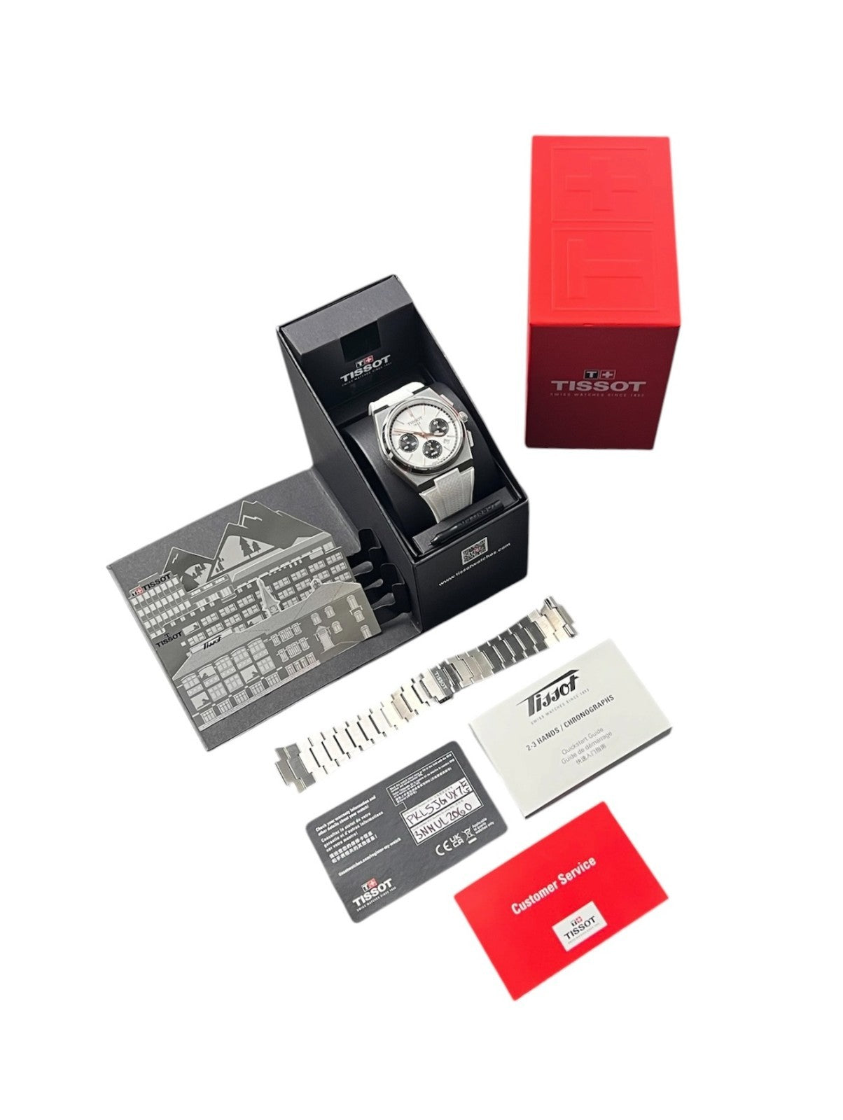 Tissot PRX White Dial Stainless Steel 42mm Automatic Mens Chronograph T137427