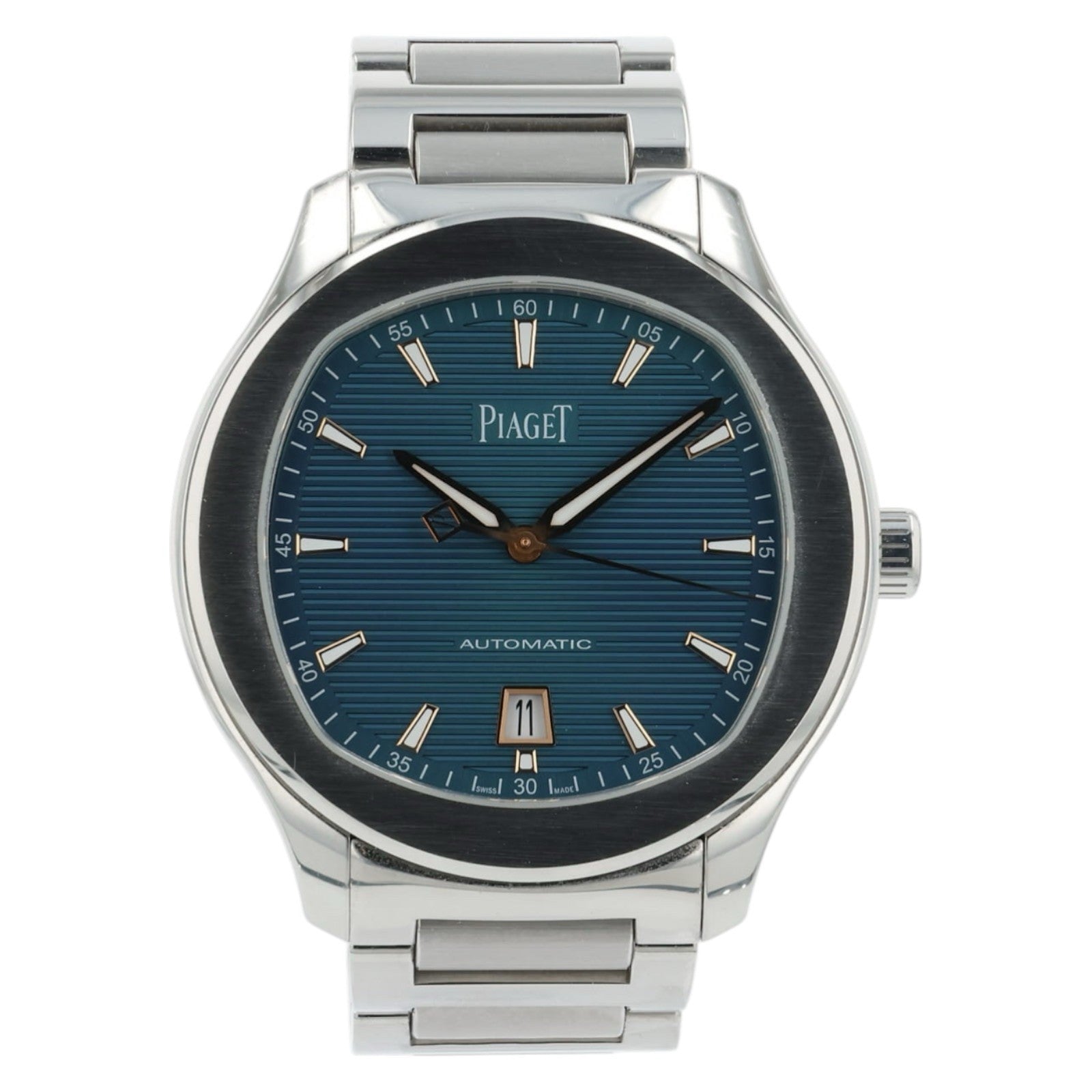 Piaget Polo Stainless Steel Green Dial 42mm Automatic Mens Watch G0A45005