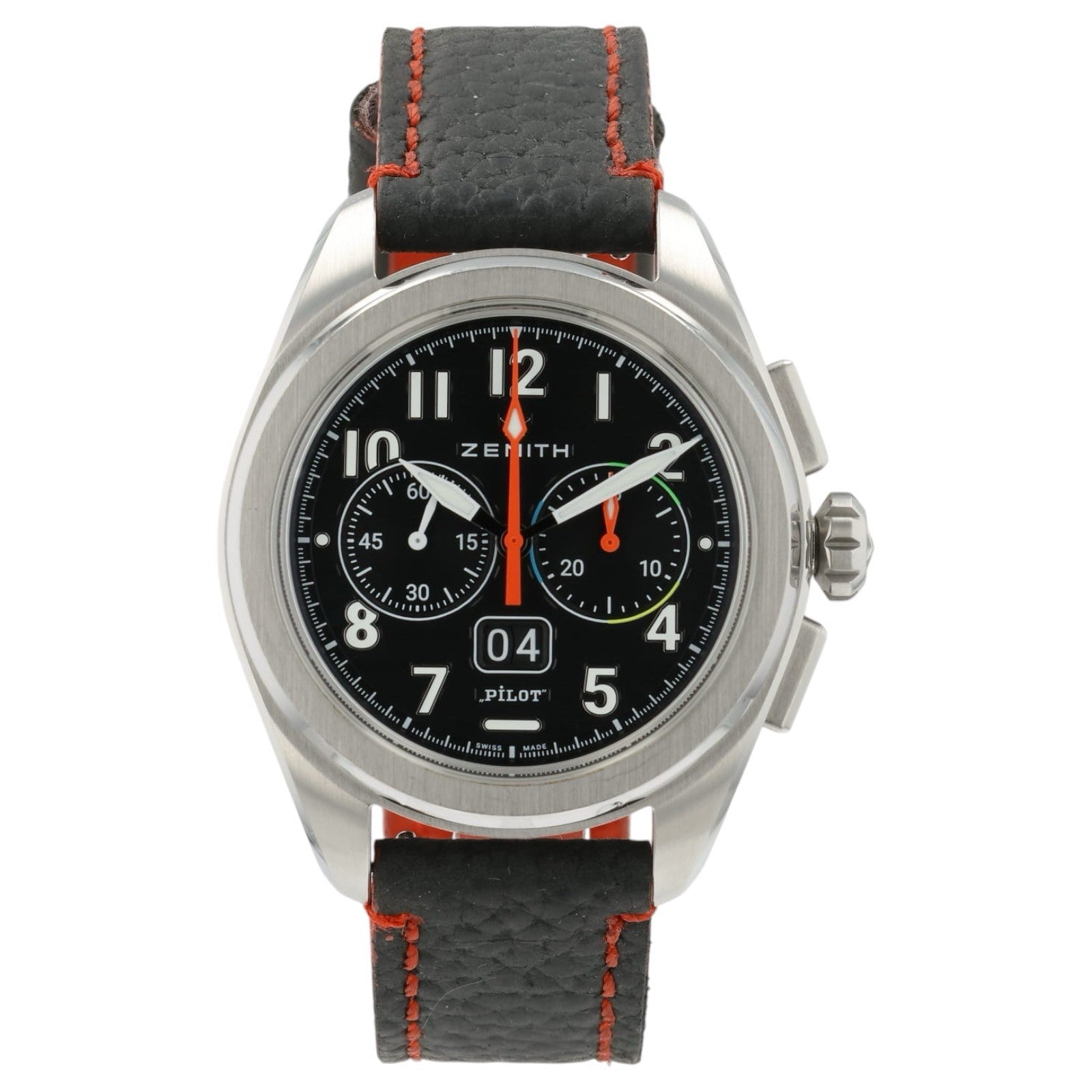 Zenith Pilot Big Date Flyback Black Dial Steel 42.5mm Automatic 03.4000.3652