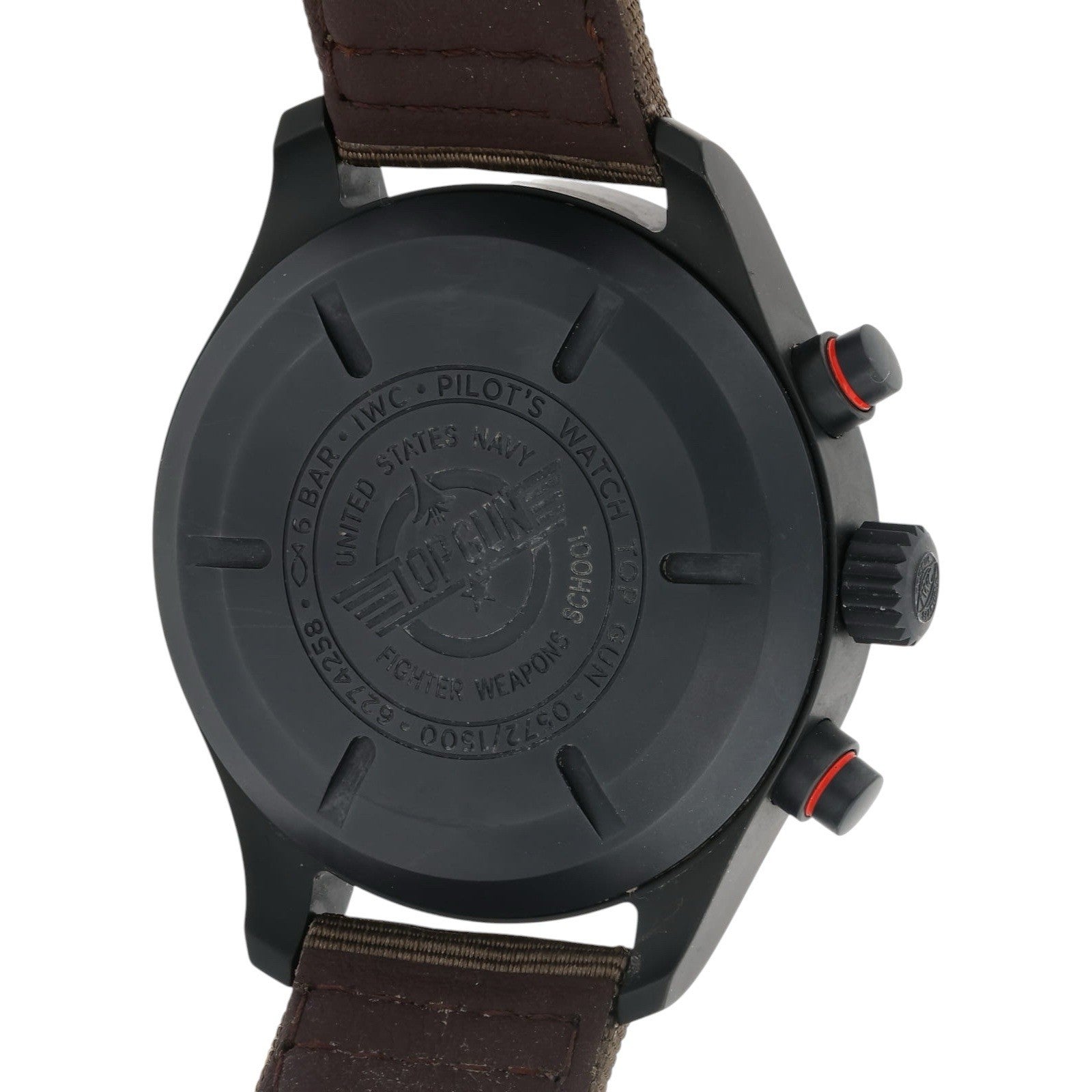 IWC Pilot Chronograph Top Gun Ceramic Black Dial 44.5mm Automatic Watch IW389104