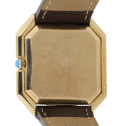 Cartier Cienture Steel-Gold Plated White Dial 30x32mm Manual Wind Unisex Watch
