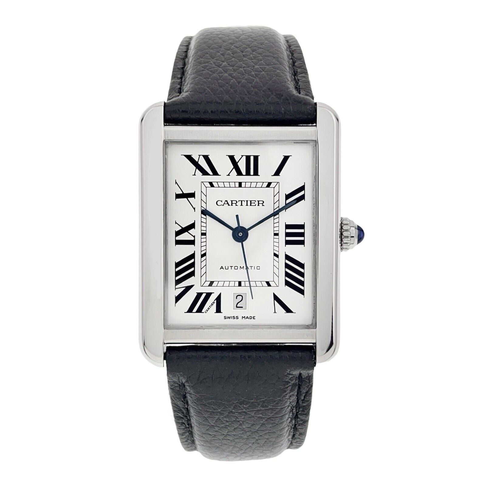 Cartier Tank Solo XL Stainless Steel Silver Dial 31mm Automatic Men’s W5200027