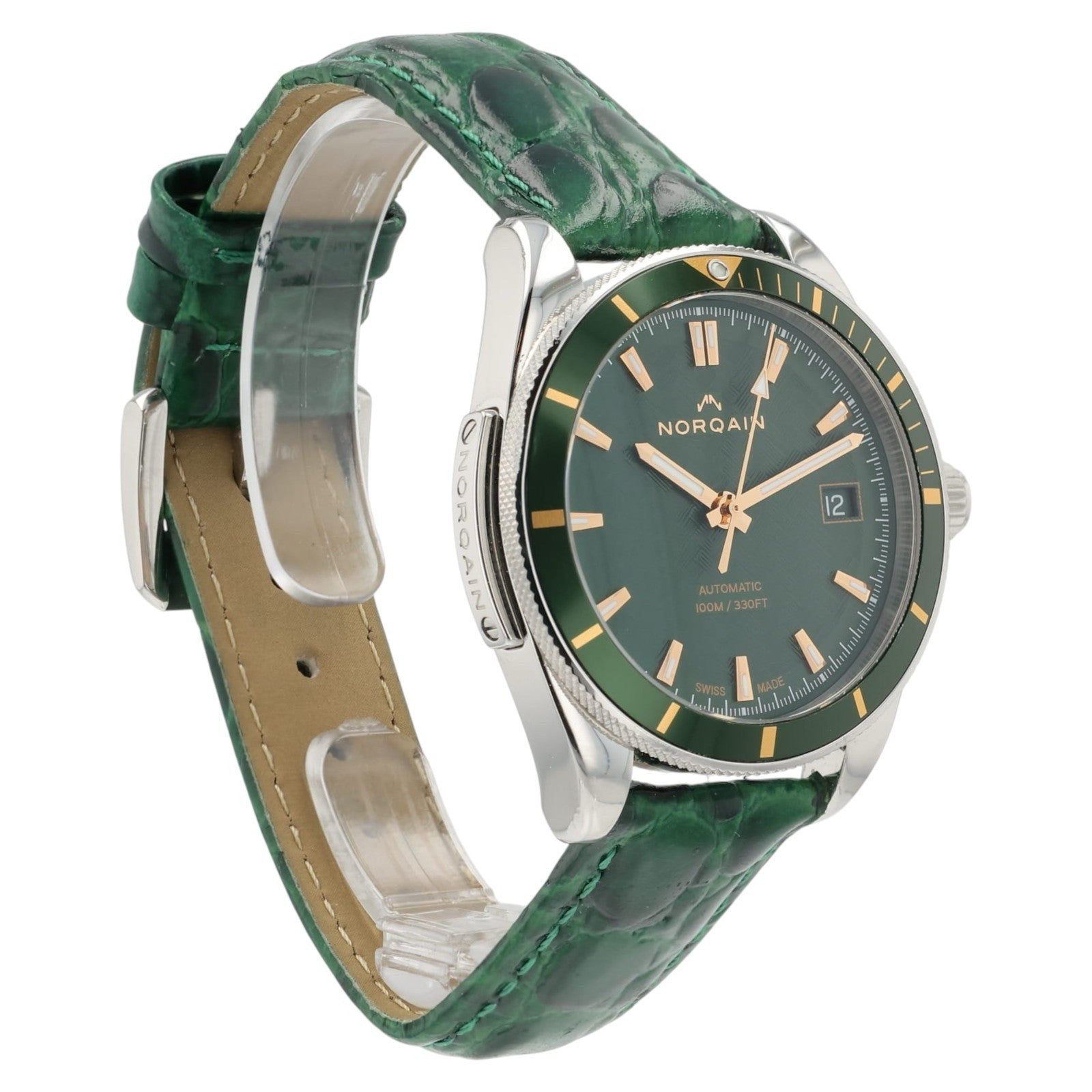 Norqain Adventure Sport Green Dial Steel 37mm Automatic Men’s Watch N1800