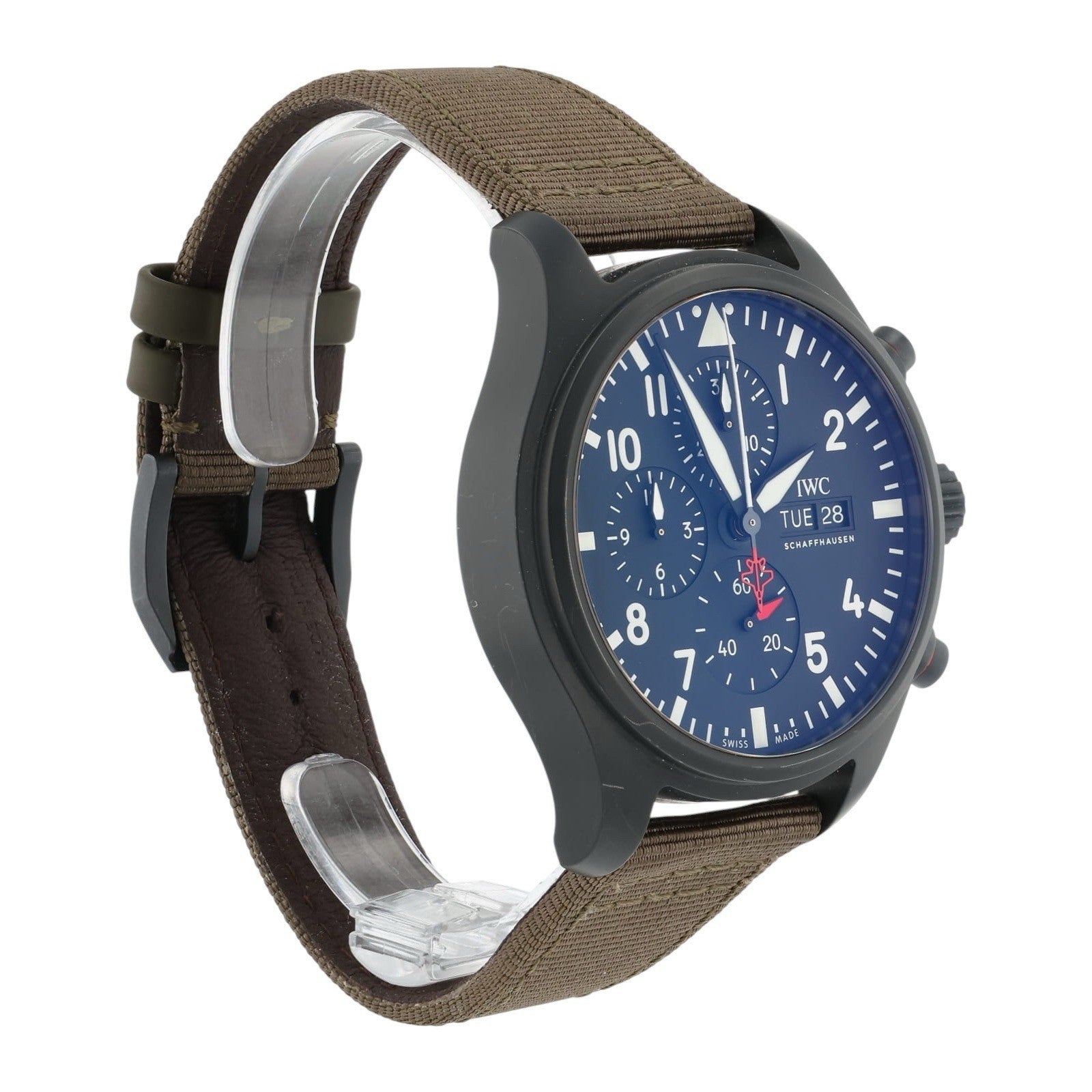 IWC Pilot Chronograph Top Gun Ceramic Black Dial 44.5mm Automatic Watch IW389104