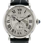Cartier Rotonde Retrograde GMT Silver Dial Steel 42mm Automatic Mens W1556368