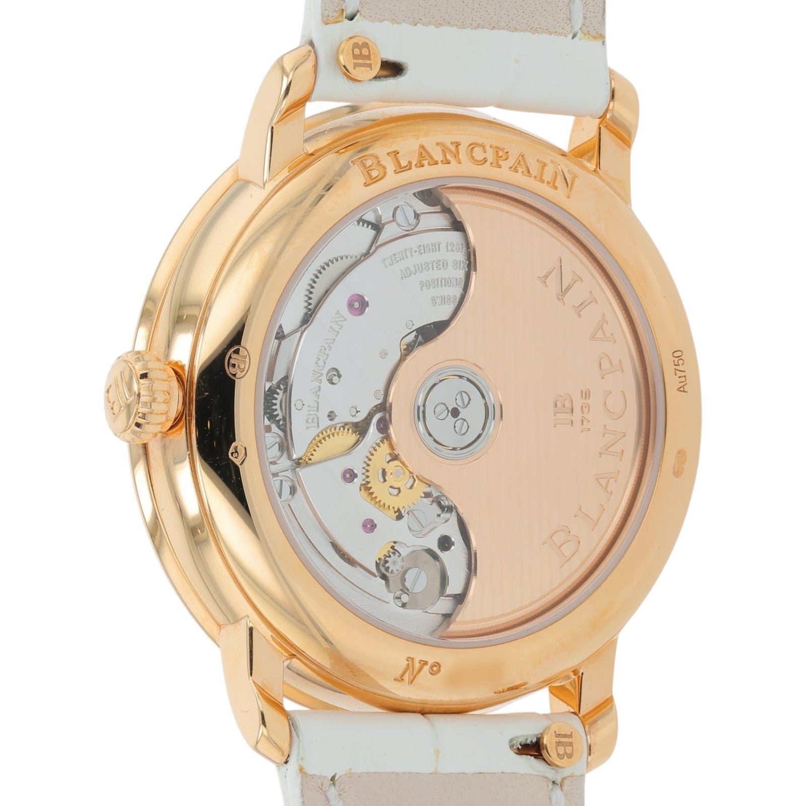 Blancpain Villeret 18k Rose Gold Mother Of Pearl Dial 34mm Automatic Womens 6604