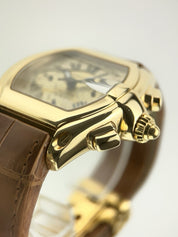 Cartier Roadster 18k Yellow Gold Champagne Dial 43mm Automatic Watch 2619