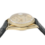 Rolex Date Champagne Dial 14k Yellow Gold 31mm Automatic Women's Watch 6824