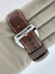 Panerai Luminor Stainless Steel Black Dial 44mm Manual Wind Mens Watch PAM00560