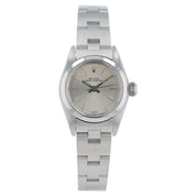Rolex Oyster Perpetual Stainless Steel Silver Dial 24mm Automatic Womens 67180
