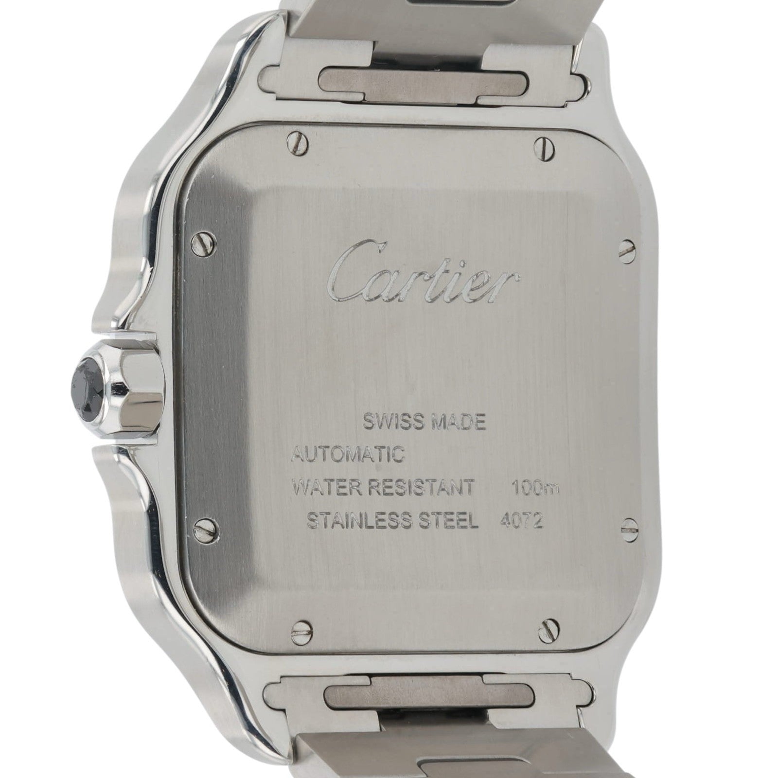 Cartier Santos Stainless Steel Gray Dial 39mm Automatic Men’s Watch WSSA0037