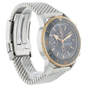 Breitling SuperOcean Black Dial Gold & Steel 44mm Automatic Mens Watch U13313