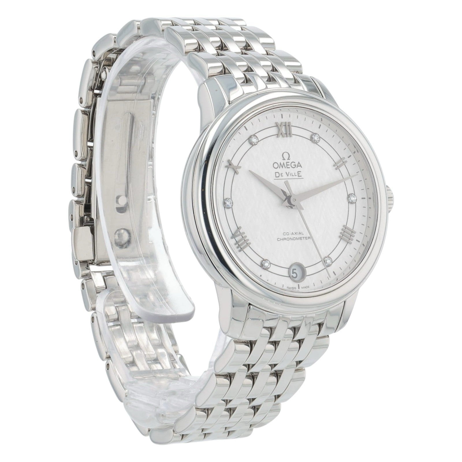 Omega De Ville Prestige Steel White Dial 33mm Auto Women's 424.10.33.20.52.002