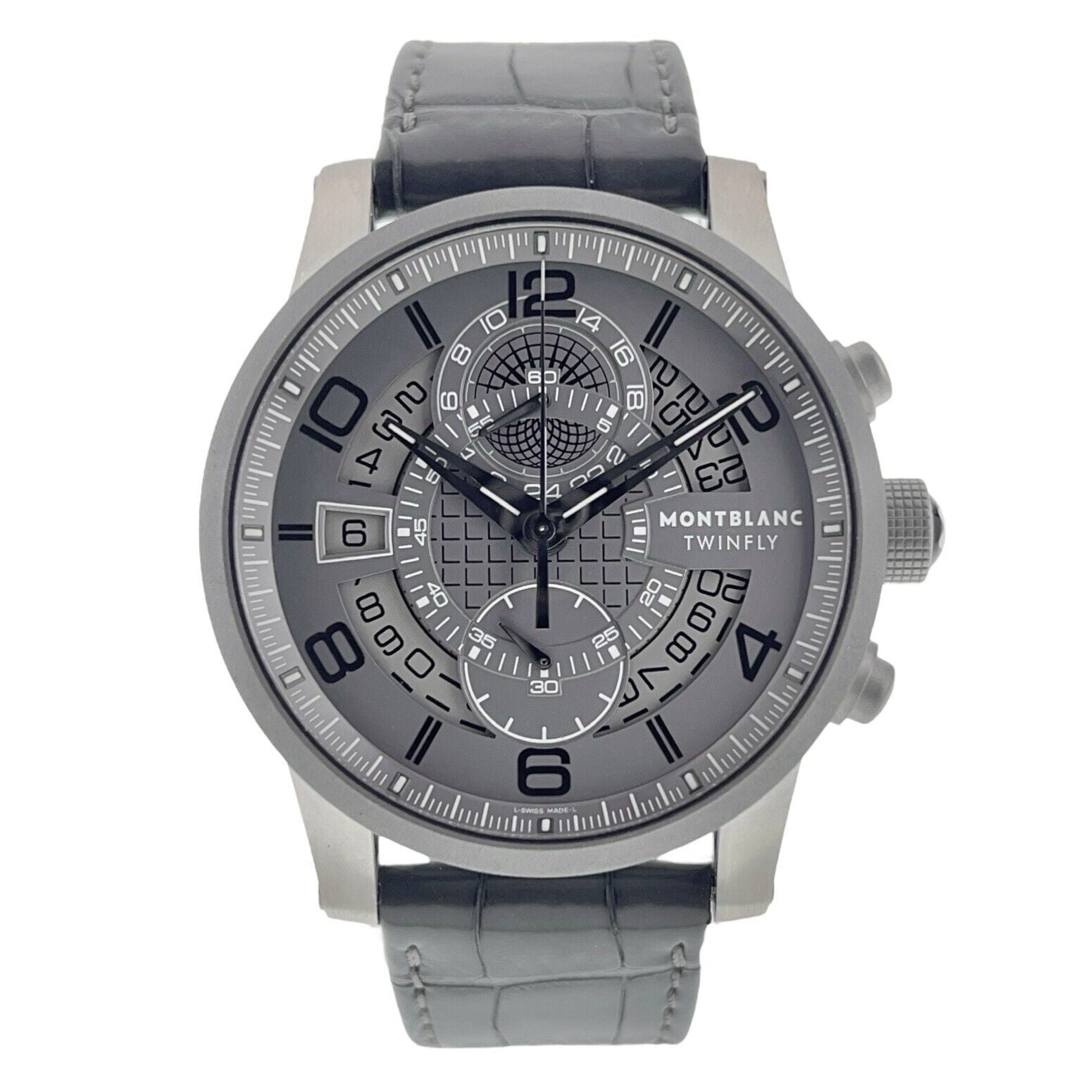 Montblanc Timewalker Titanium Grey Dial 43mm Automatic Men’s Watch 107338