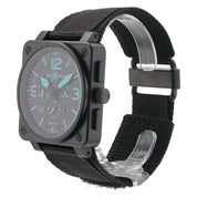 Bell & Ross Chronograph Stainless Steel Black Dial 46mm Automatic Watch BR01-94