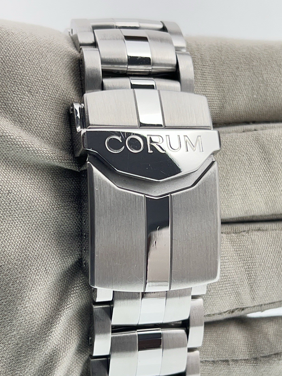 Corum Admirals Cup Stainless Steel Black Dial 41mm Automatic Mens Watch 1.0003