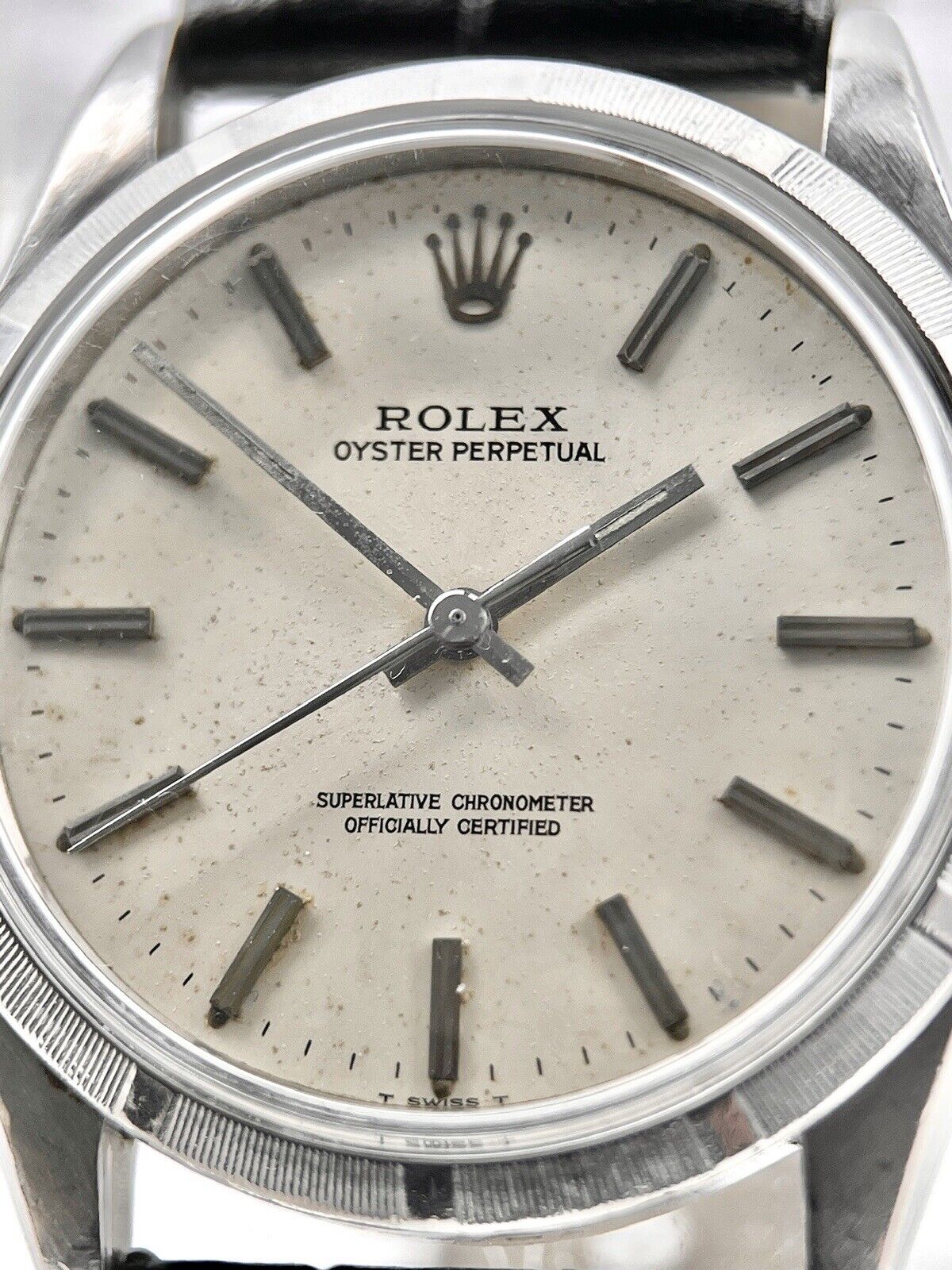 Rolex Oyster Perpetual Men's Stainless Steel Watch 34mm Automatic - Serviced