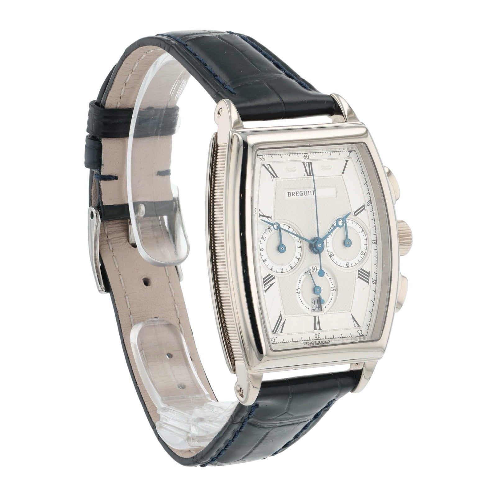 Breguet Heritage 18k White Gold Silver Dial 38mm Automatic Men's Watch 5460