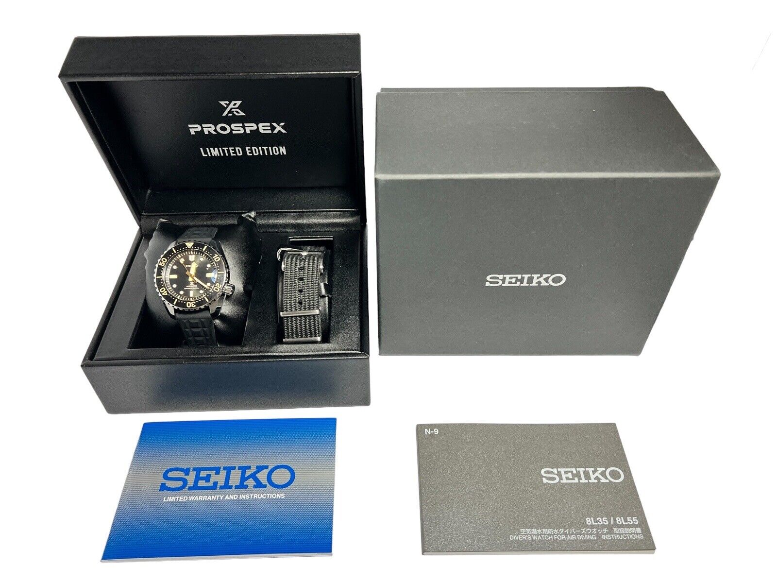 Seiko Prospex 1968 Diver Limited Edition Save The Ocean Black Dial Watch SLA057