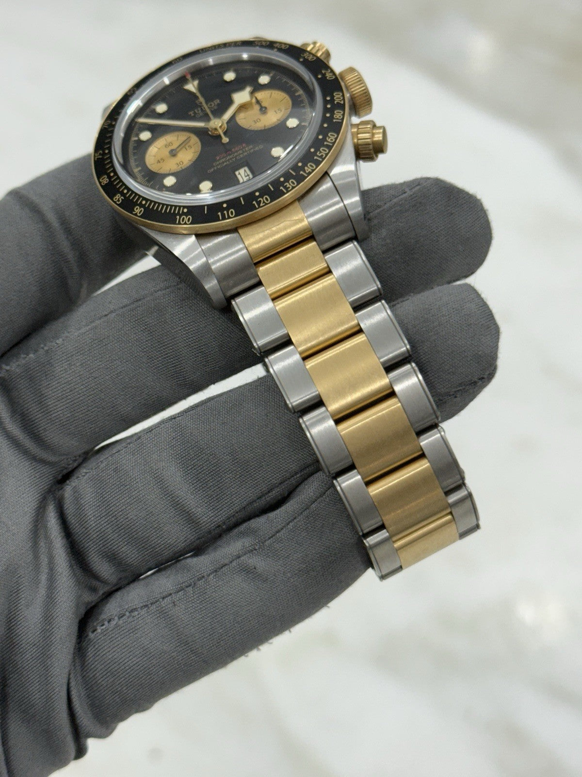 2024 Tudor Black Bay Chronograph S&G 41MM Two Tone Watch 79363N - Box/Papers