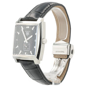 Tag Heuer Monaco Black Dial Stainless Steel 37mm Quartz Mens Watch WAW131A