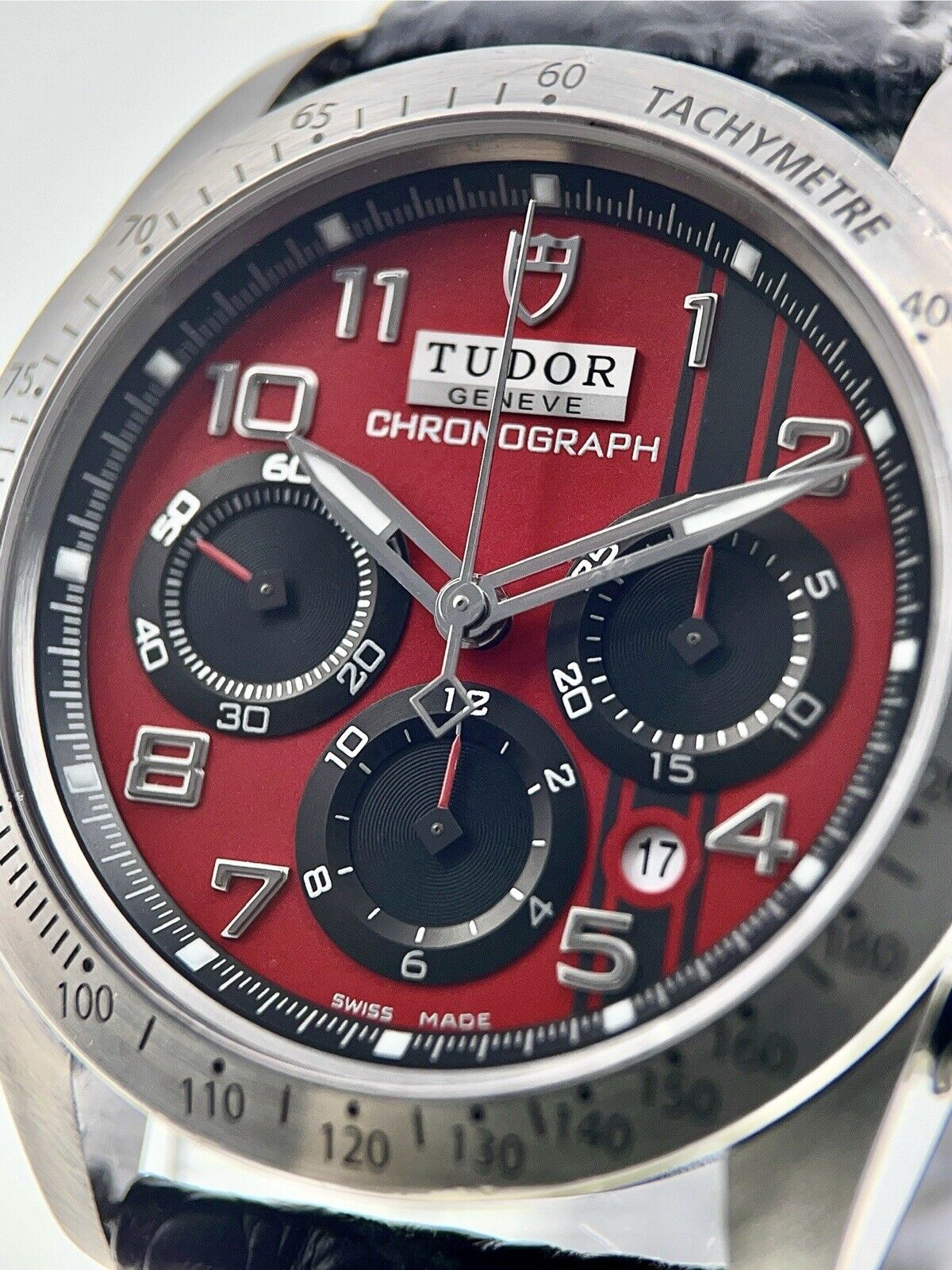 Tudor Fastrider Chronograph Stainless Steel Red 42mm Automatic Men’s Watch 42000