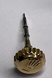 Genuine Rolex Yellow Gold Apx. 6mm 6 mm Watch Crown Part  Parts w/ Stem