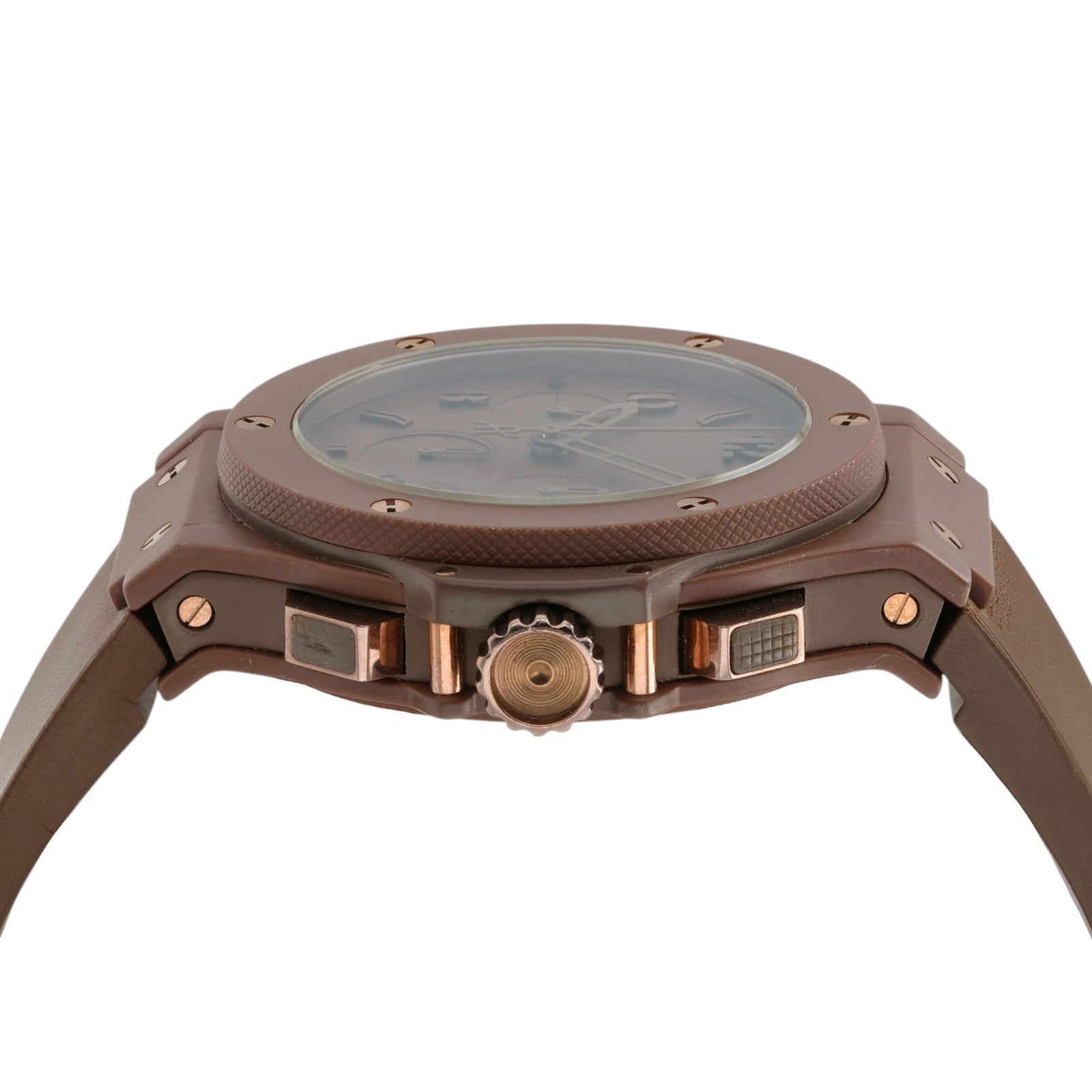 Hublot Big Bang Chocolate Brown Dial PVD Ceramic Mens 44mm Watch 301.CC.3190.RC