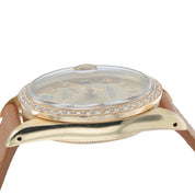 Rolex Oyster Perpetual 18k Yellow Gold Champagne Dial 34mm Automatic Mens 15037