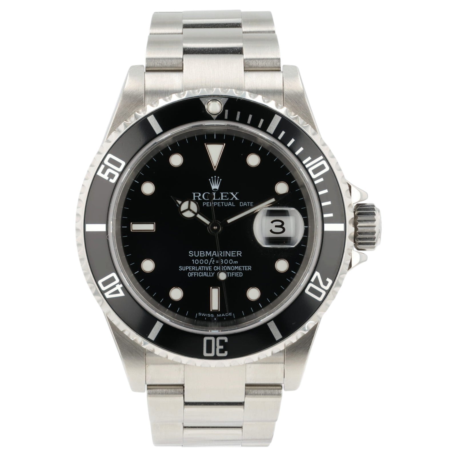2026 CPO Rolex Submariner Black Dial Stainless Steel 40mm Auto Mens Watch 16610