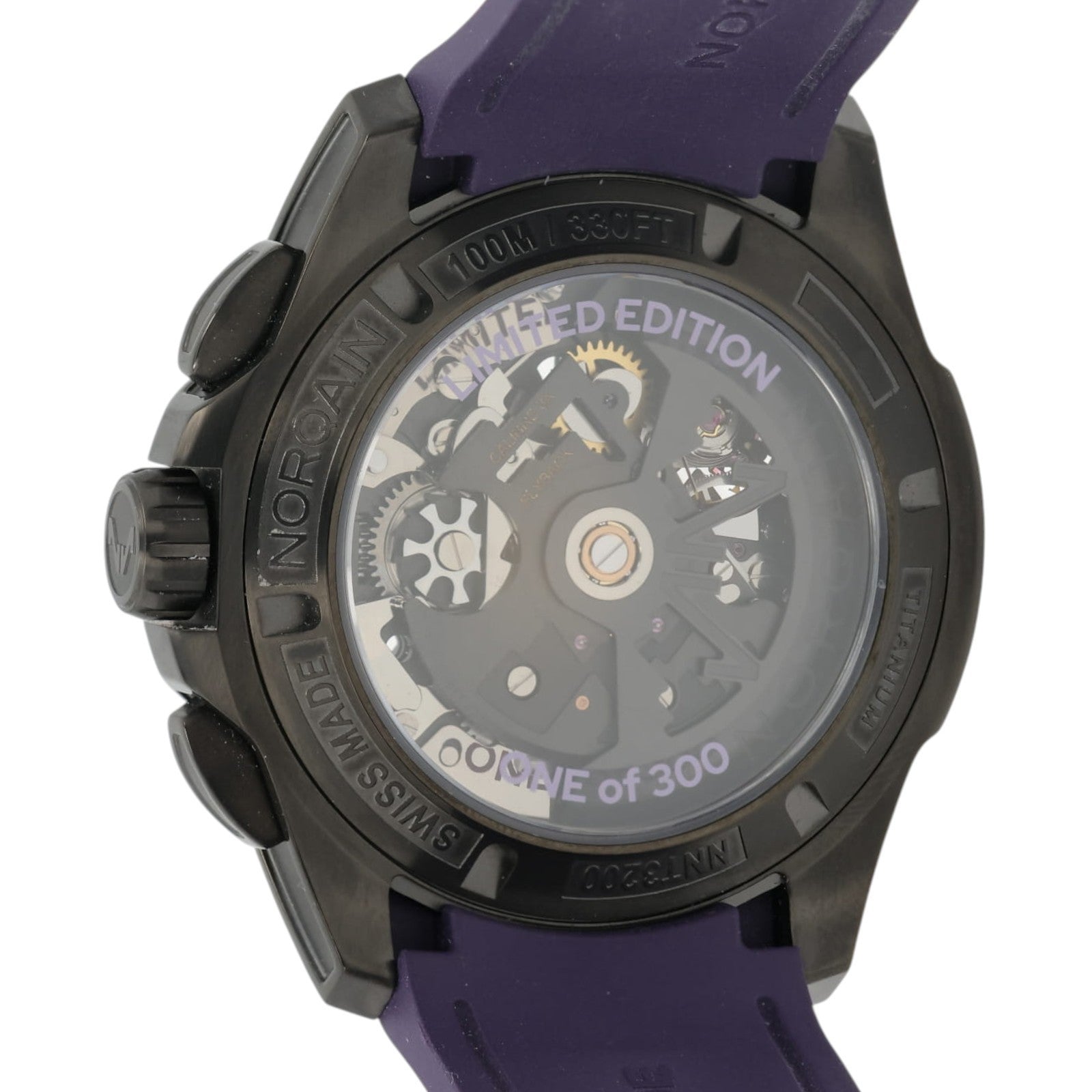 Norqain Independence Skeleton Dial Titanium DLC 42mm Automatic Mens M3200