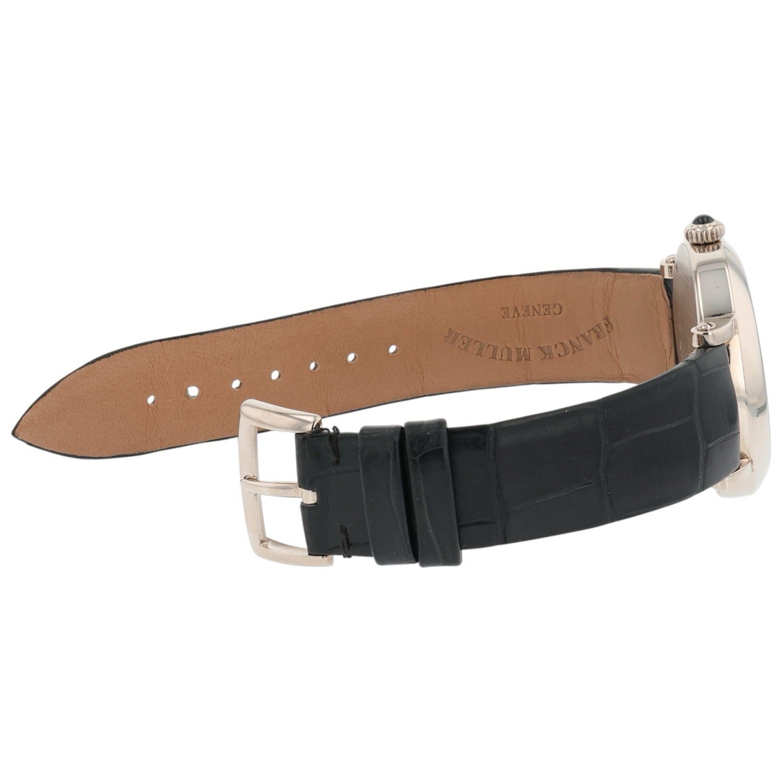 Franck Muller Ronde 18k White Gold 35mm Silver Color Dial Quartz Mens 8035 QZ R