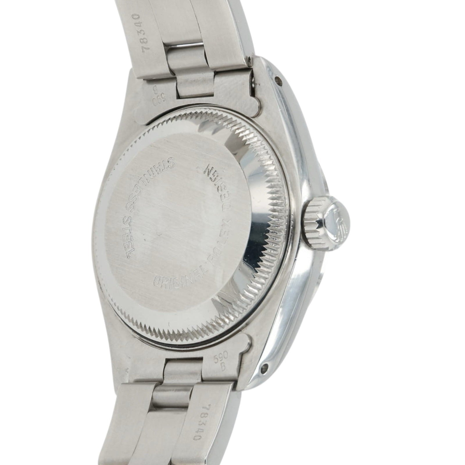 Rolex Ladies Date Silver Tapestry Dial 26mm Automatic Women’s Watch 69160