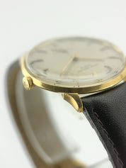 Patek Philippe Calatrava 18k Yellow Gold Silver Dial 33mm Manual Wind Watch 2573