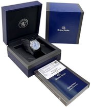 Grand Seiko Skyflake Stainless Steel Blue Dial 40mm Automatic Mens Watch SBGA407