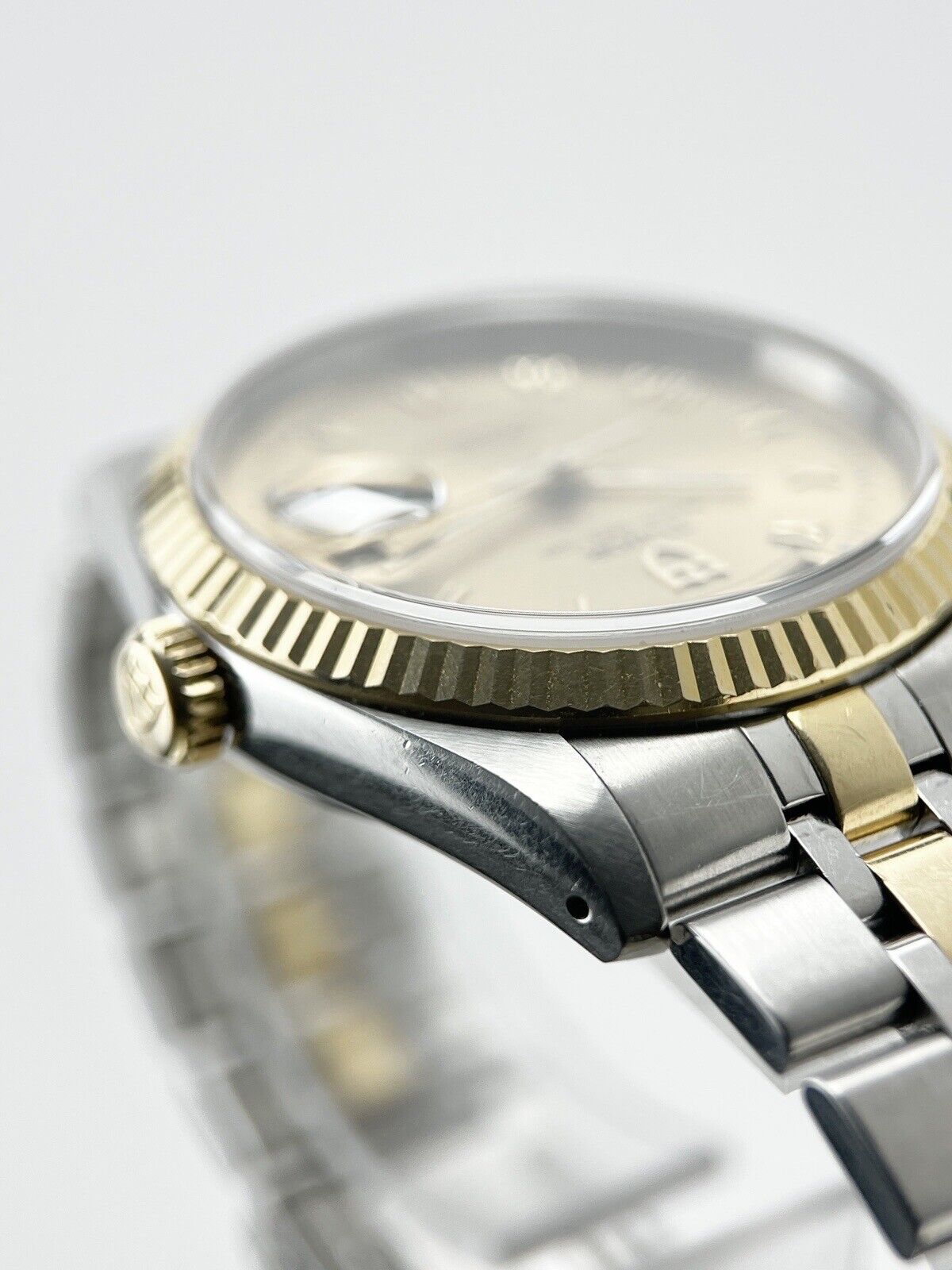 Tudor Price Date Day 36mm Automatic Gold Steel Watch Ref. 76213