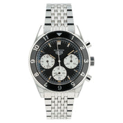 Tag Heuer Autavia Black Dial Stainless Steel 42mm Automatic Mens Watch CBE2110