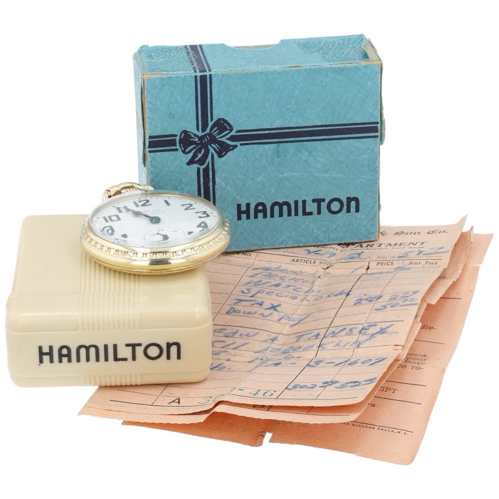 Hamilton Railroad White Dial 14k Solid Gold 51.3mm Wind Up Movement 992B