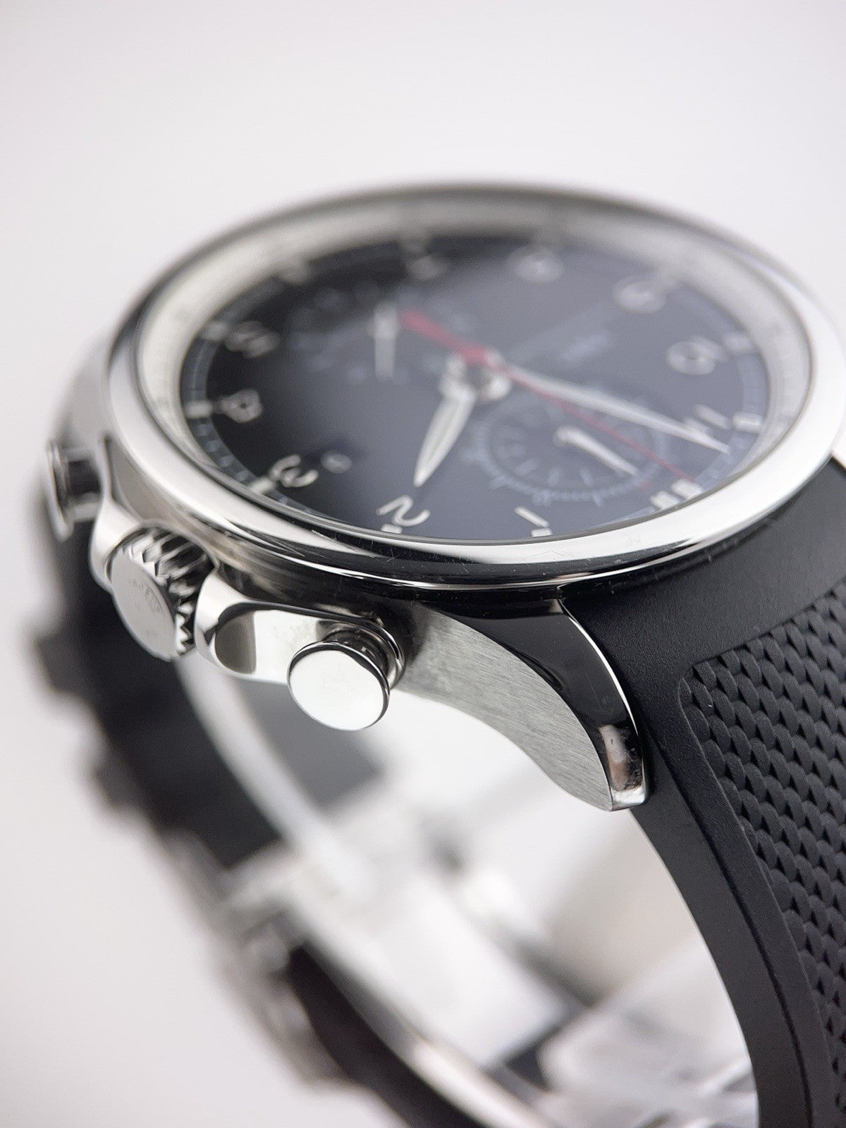 IWC Portuguese Yacht Club Chronograph Steel Black Dial 45mm Mens IW390210