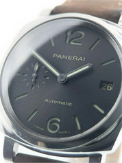 Panerai Luminor Due Stainless Steel Grey Dial 38mm Automatic Mens Watch PAM00755