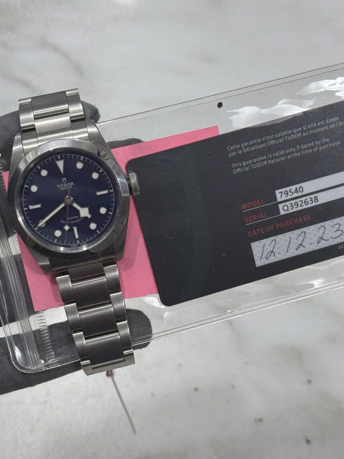 NEW 2023 Tudor Black Bay 41 Automatic Movement Blue Dial Men's Watch 79540