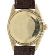 Rolex Date Champagne Dial 14k Gold Diamond Bezel 34mm Automatic Men's Watch 1503