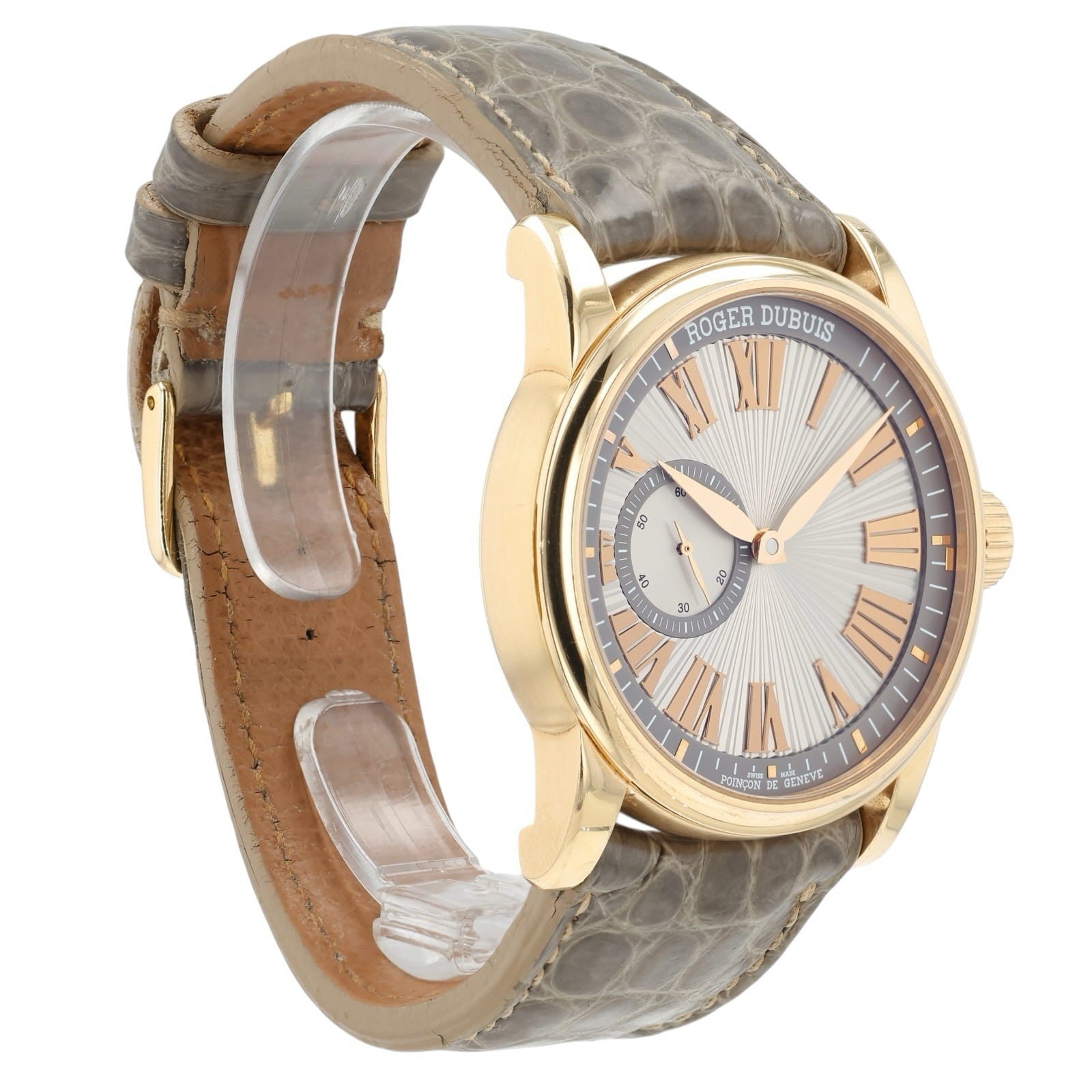 Roger Dubuis Hommage Silver Dial 18k Rose Gold 42mm Automatic Men’s Watch 87720