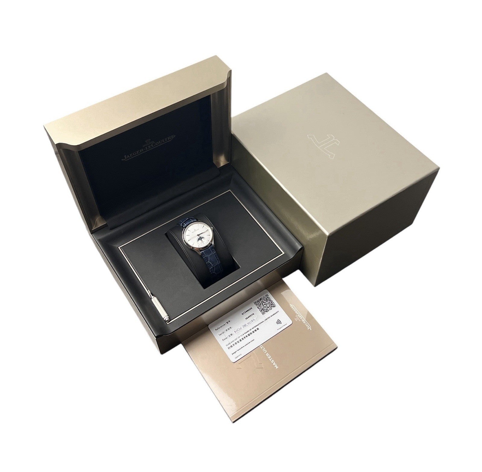 Jaeger-LeCoultre Master Silver Dial Moon Phase Steel 36mm Auto Mens Q1248420