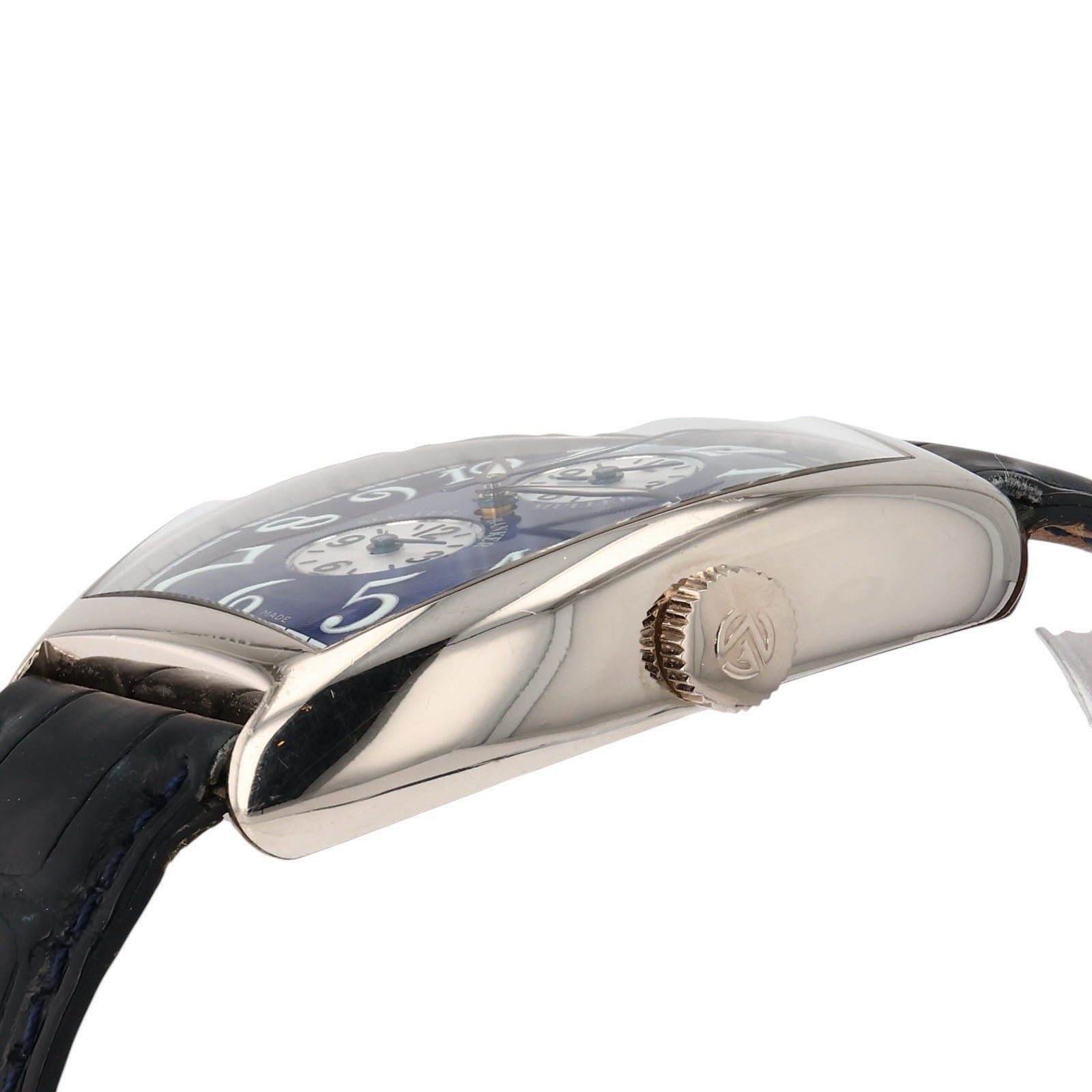 Frank Muller Master Banker 18k White Gold Blue Dial 34mm Automatic Watch 6850MB