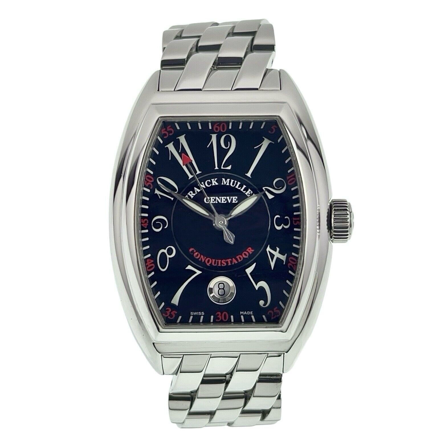 Franck Muller Conquistador Stainless Steel Black Dial 35mm Automatic Mens 8005SC