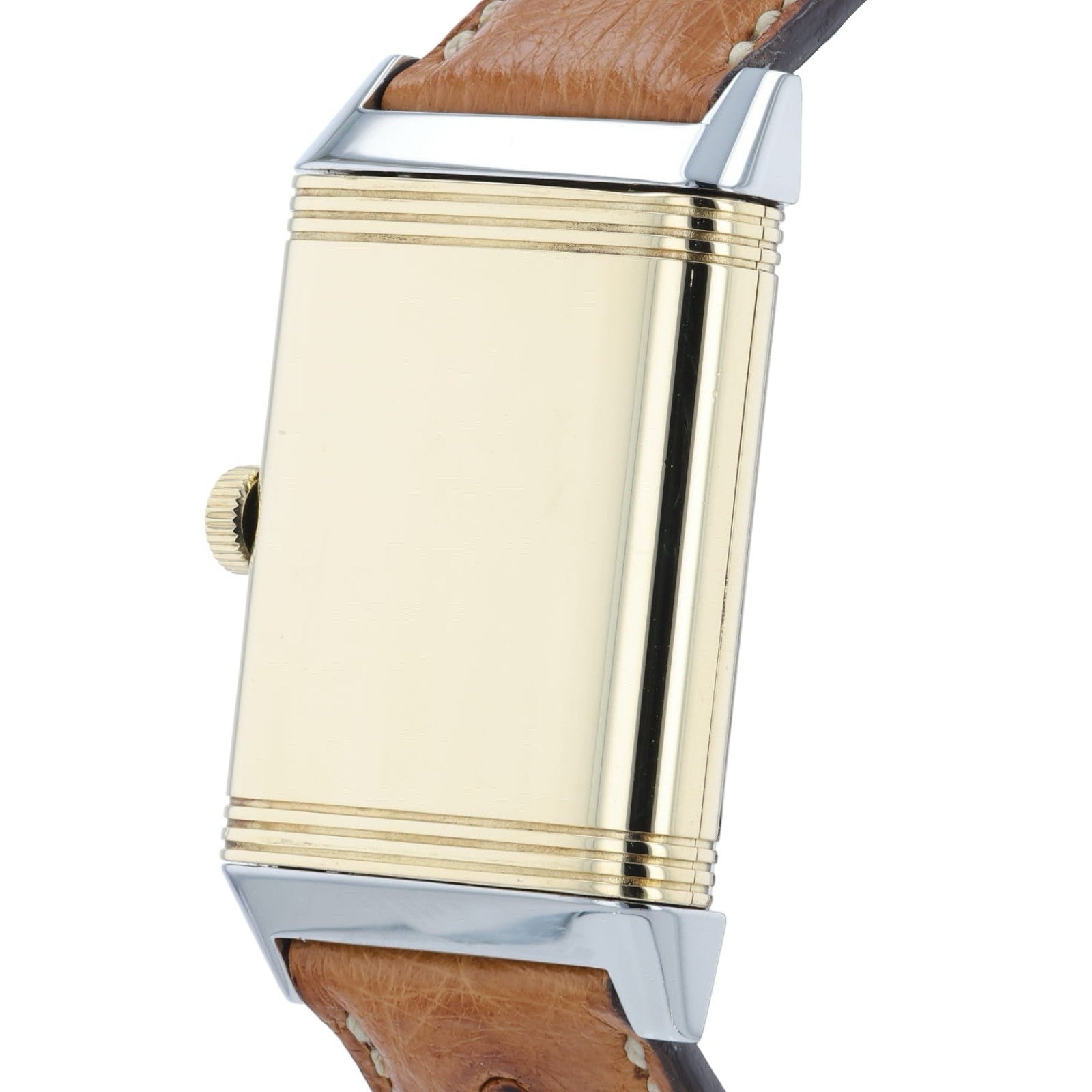 Jaeger-LeCoultre Reverso 18k Yellow Gold & Steel Silver Dial 26x42mm 270.8.62