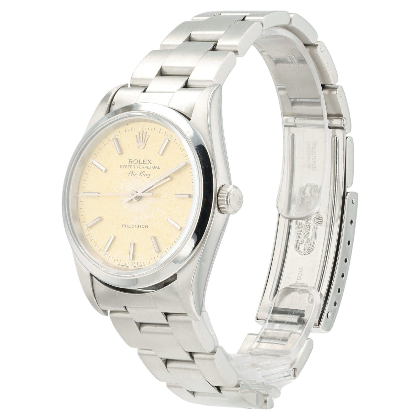 Rolex Air King Champagne Dial Stainless Steel 34mm Automatic Men’s Watch 14000